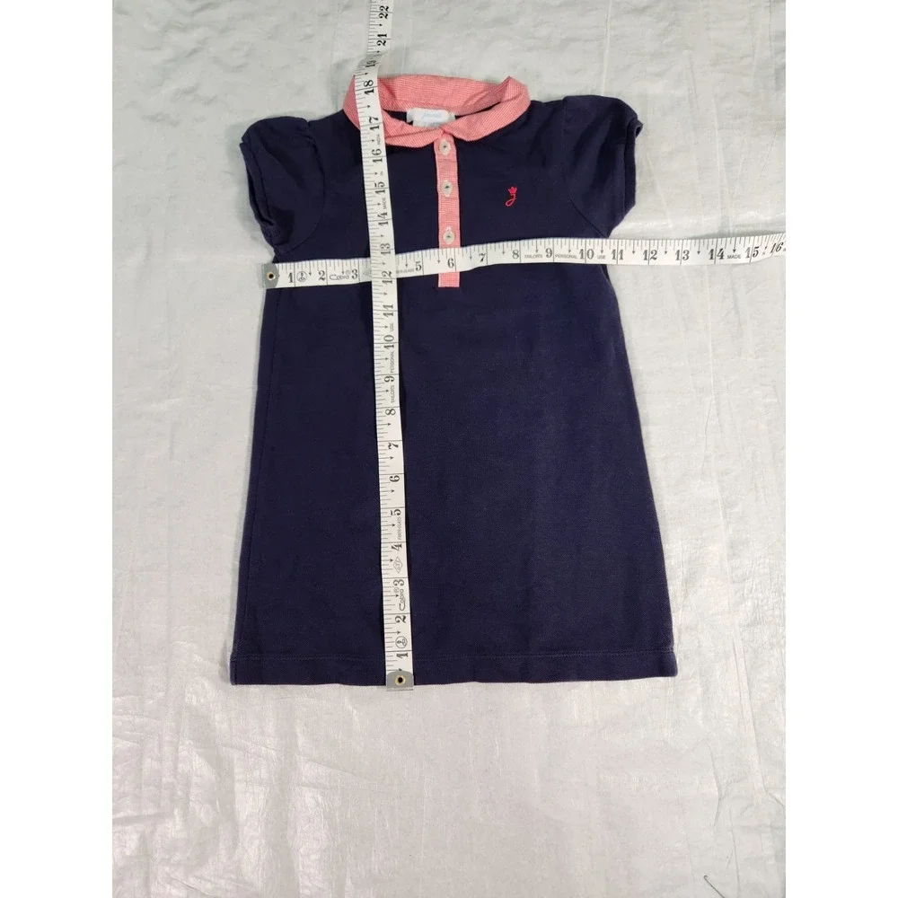 Jacadi Paris Vintage Baby Dress Polo 18-24 Month 23 Cotton Blue Red